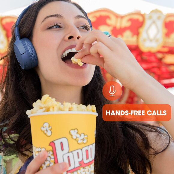 JBL Tune 510BT Wireless Bluetooth On-Ear Headphones w/ Mic – Blue – New - Picture 4 of 5